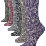 Women’s Warm Winter Slouchy Boot Socks 6-Pack + Women’s Cushioned Athletic Running Ankle Socks 12-Pack Bundle (18 Pairs)