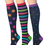 Dots & Electric Stripes Socks
