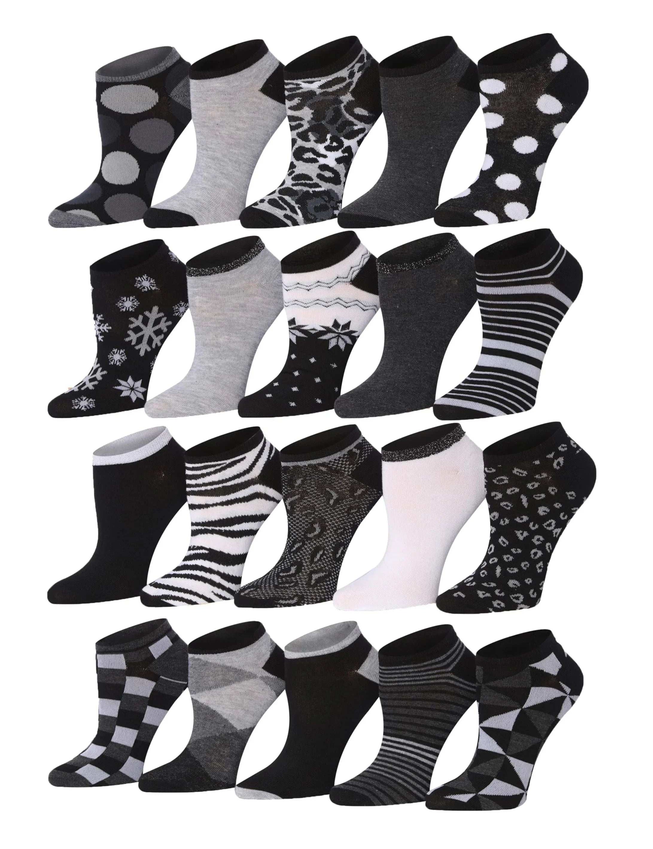 Snowflake No Show Socks