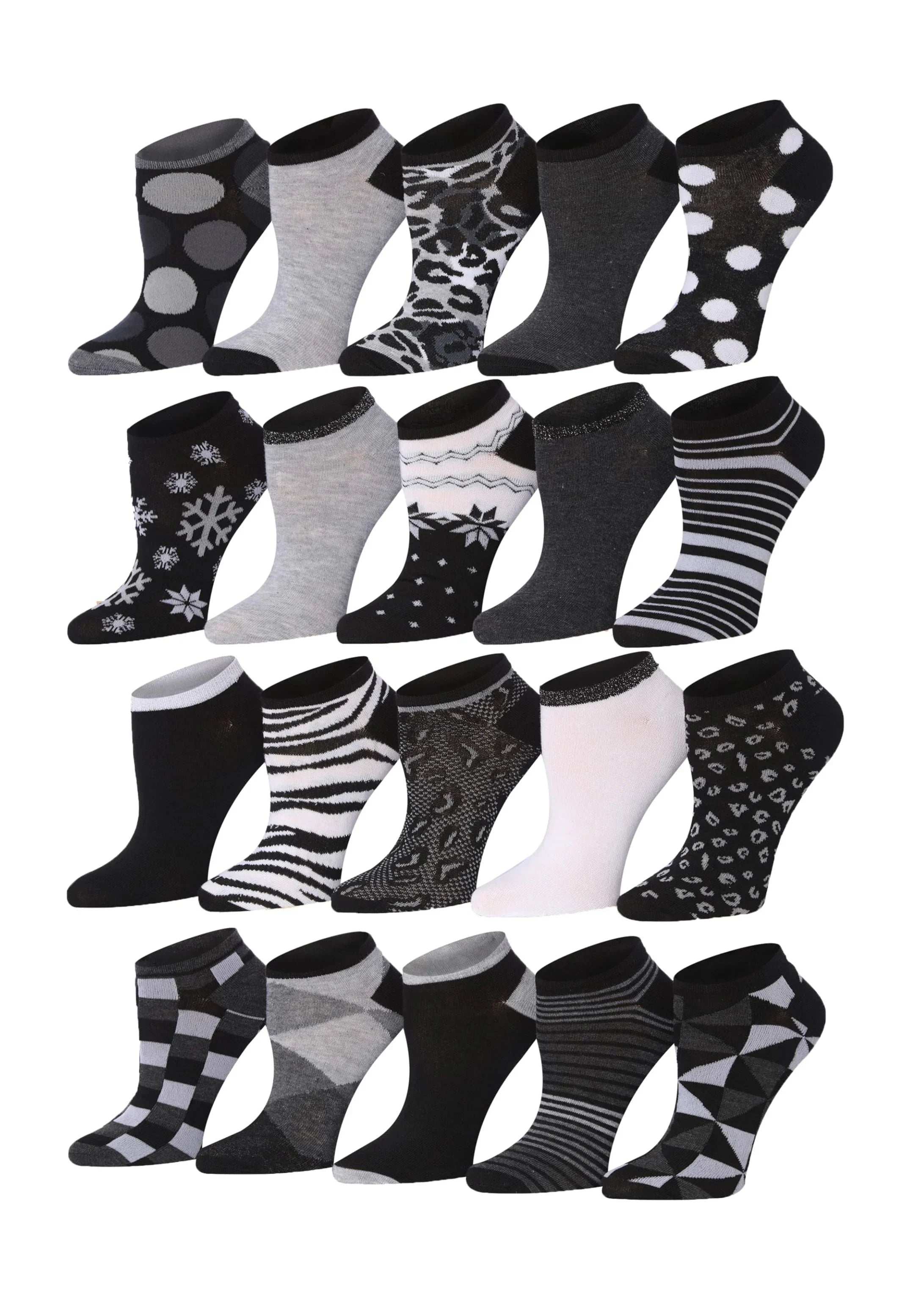 Snowflake No Show Socks