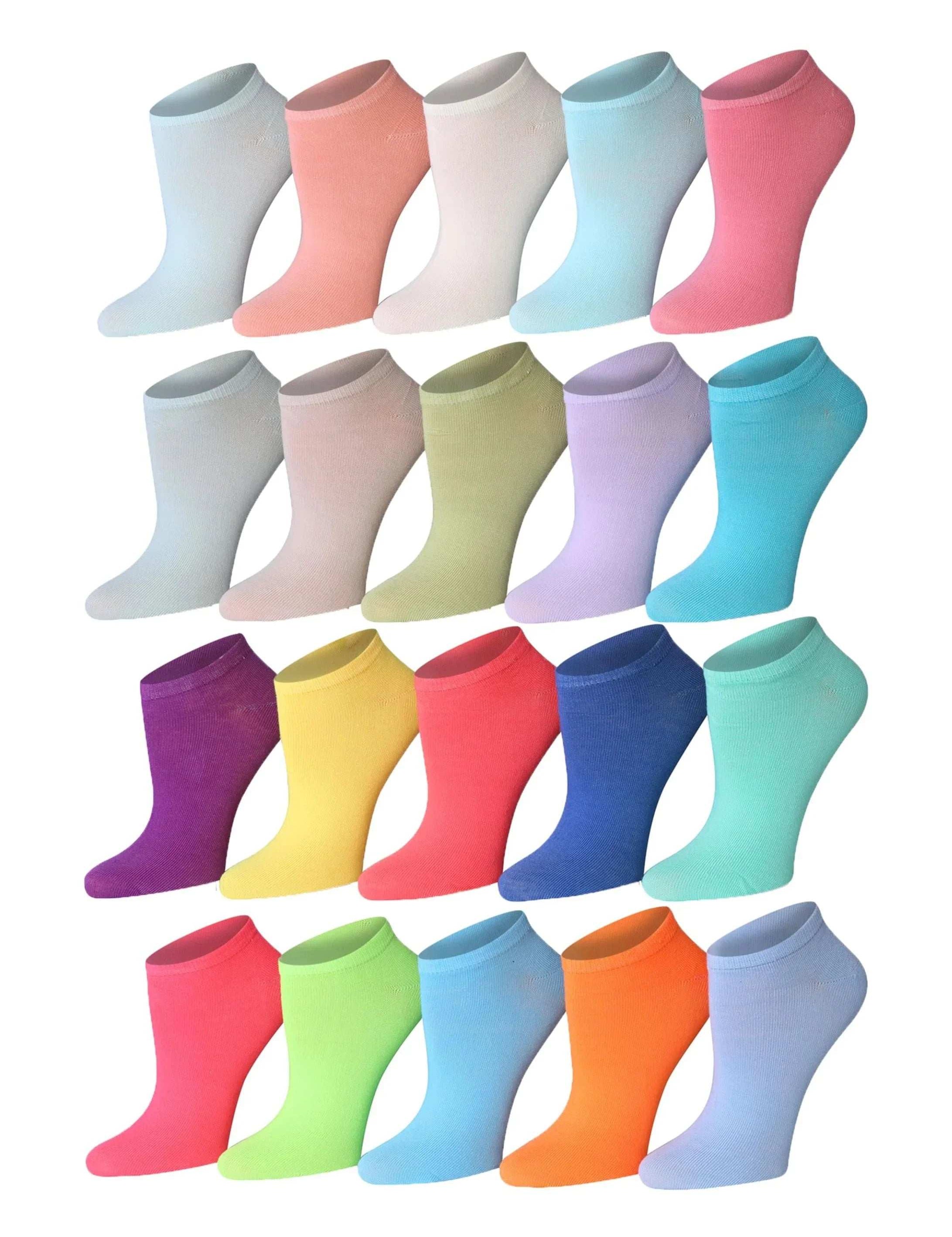 Pastel No Show Socks