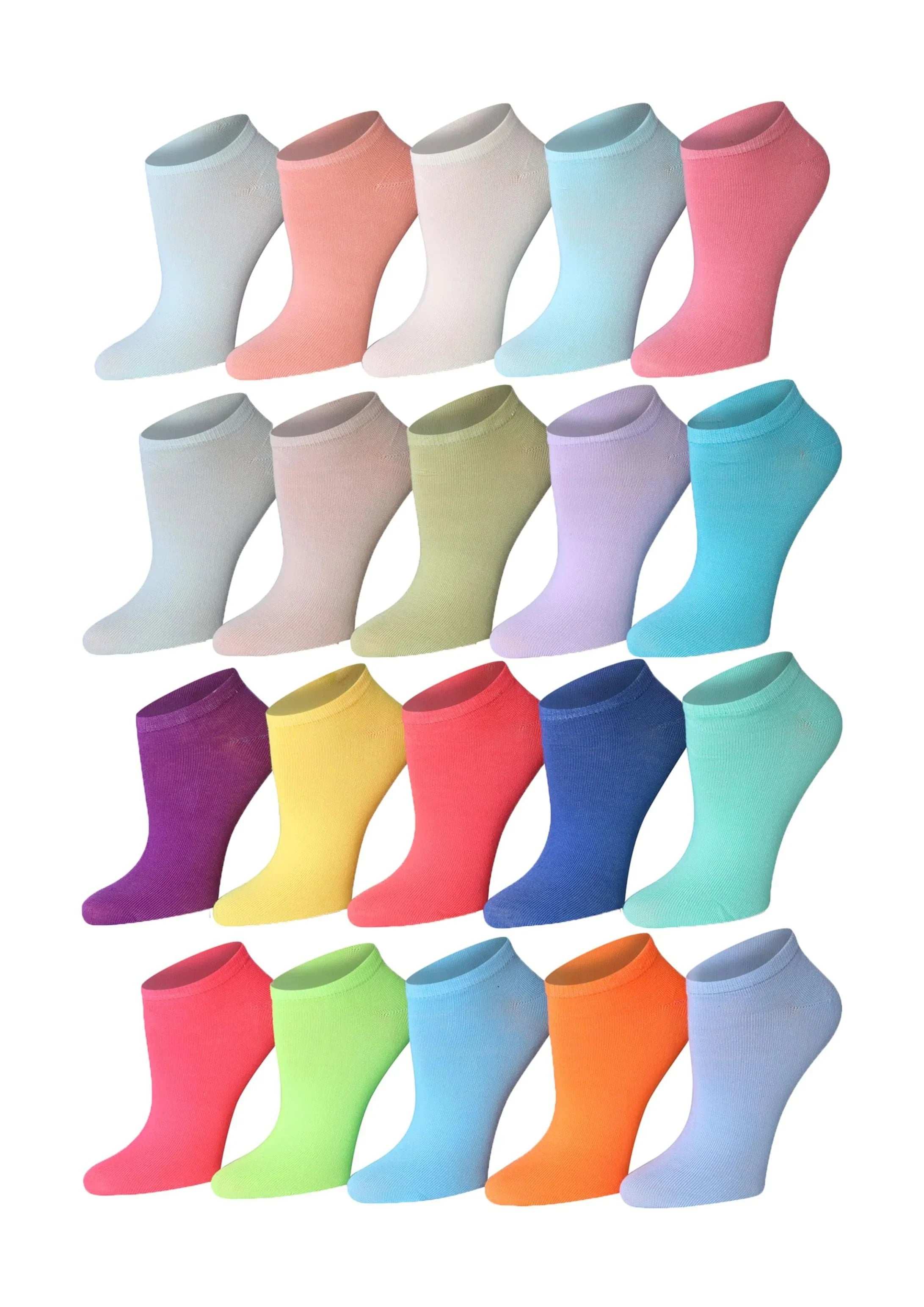 Pastel No Show Socks
