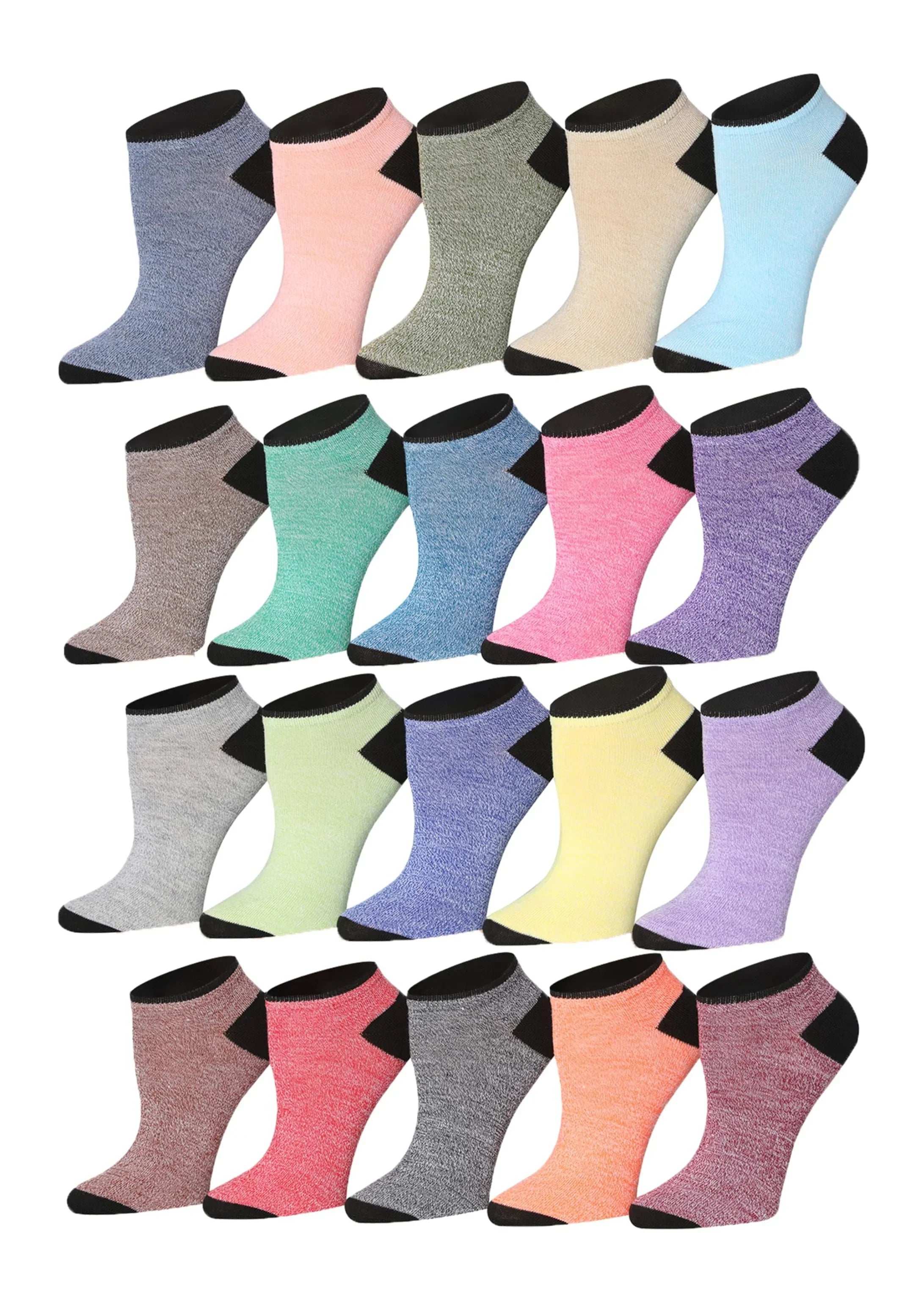 Women's Pastel No Show Socks