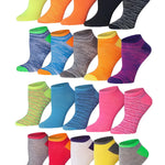 Solid Color No Show Socks
