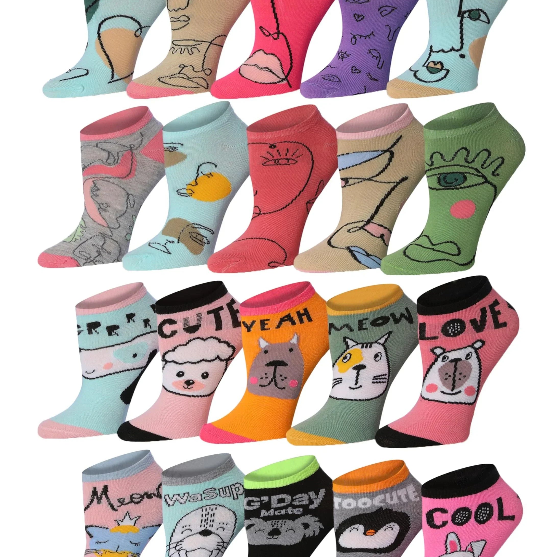  Trendy No Show Socks
