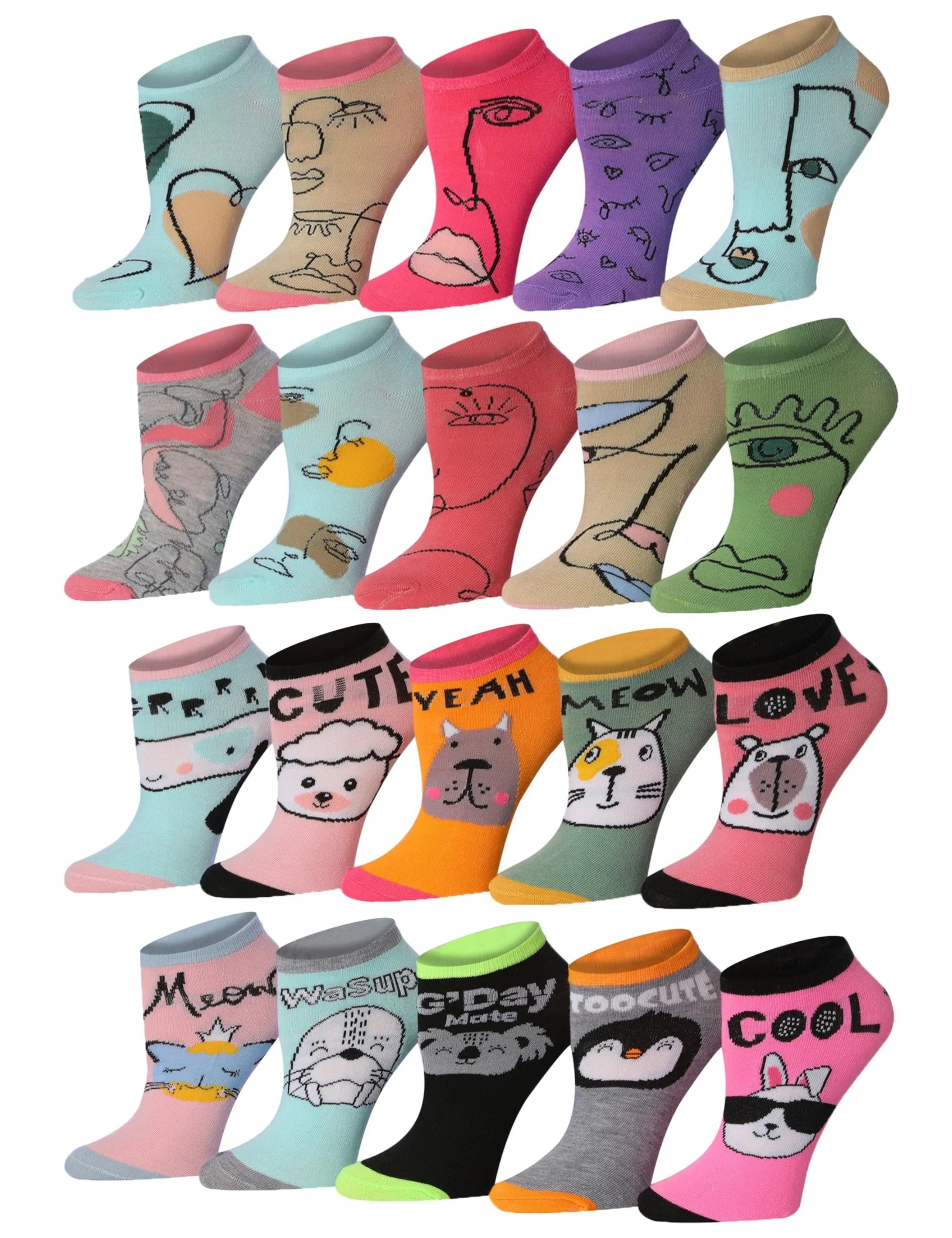  Trendy No Show Socks