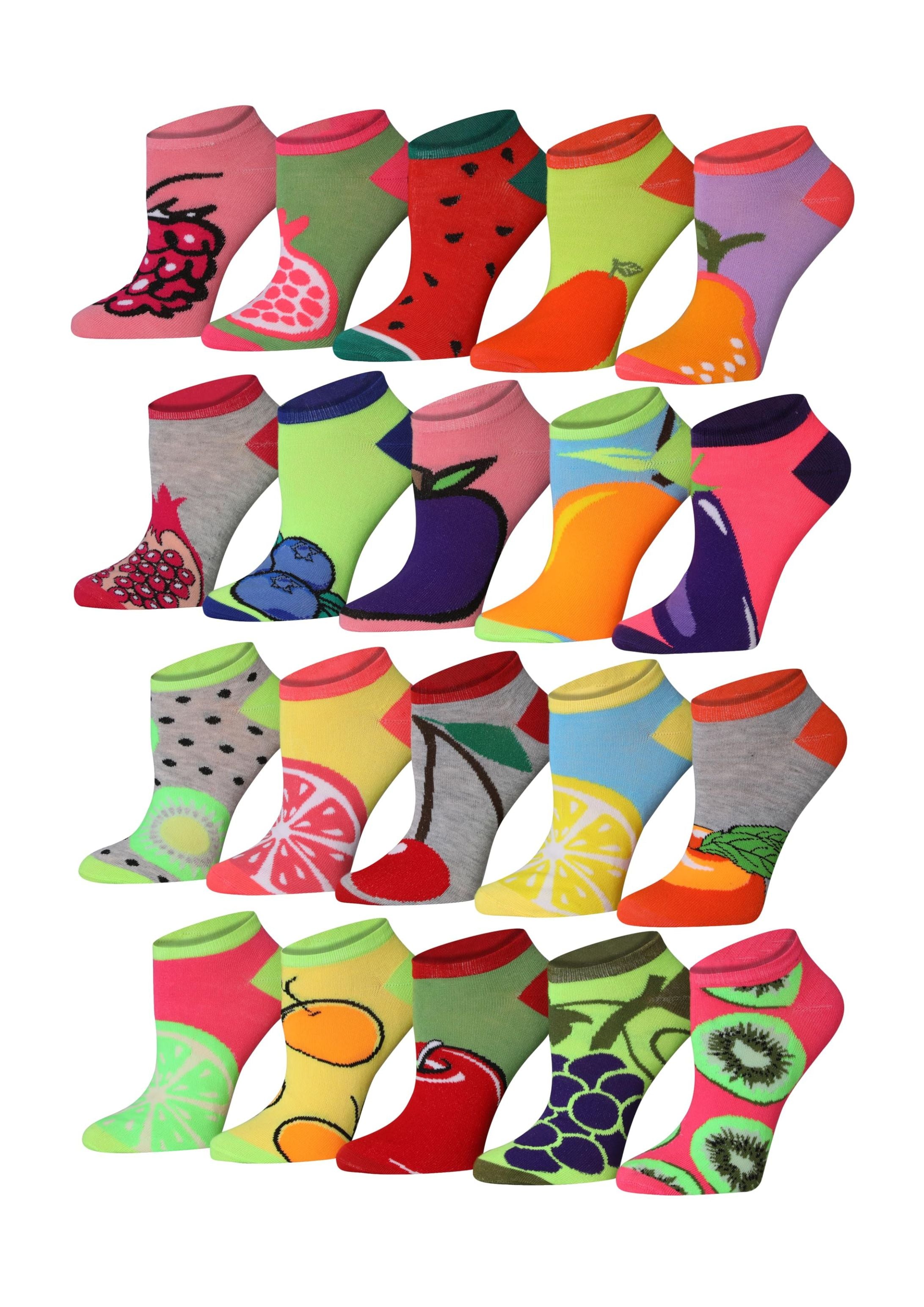 Colorful Low-cut Ankle Vibrant Fashionable Trendy Multicolor Cute Bright Fun Patterned Stylish Athletic Ladies No-show Funky Comfortable Low Cut Socks