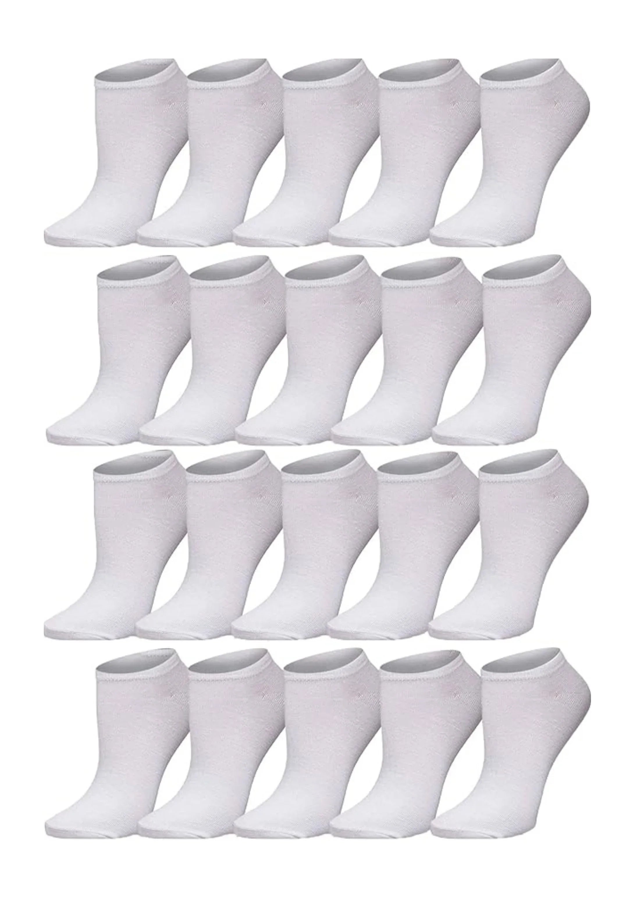 White No Show Socks