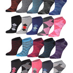 Argyle No Show Socks