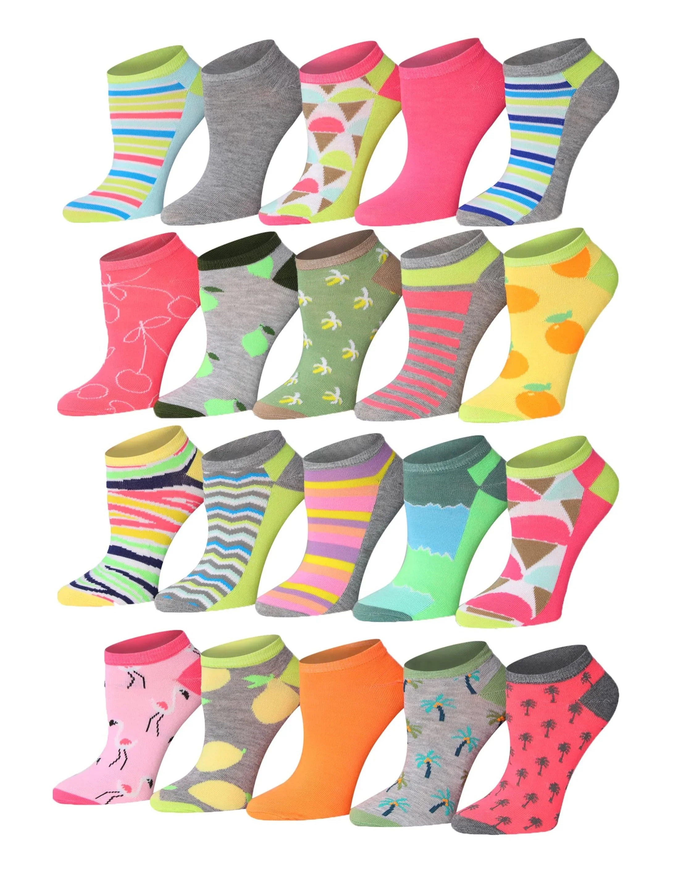 Fruit No Show Socks
