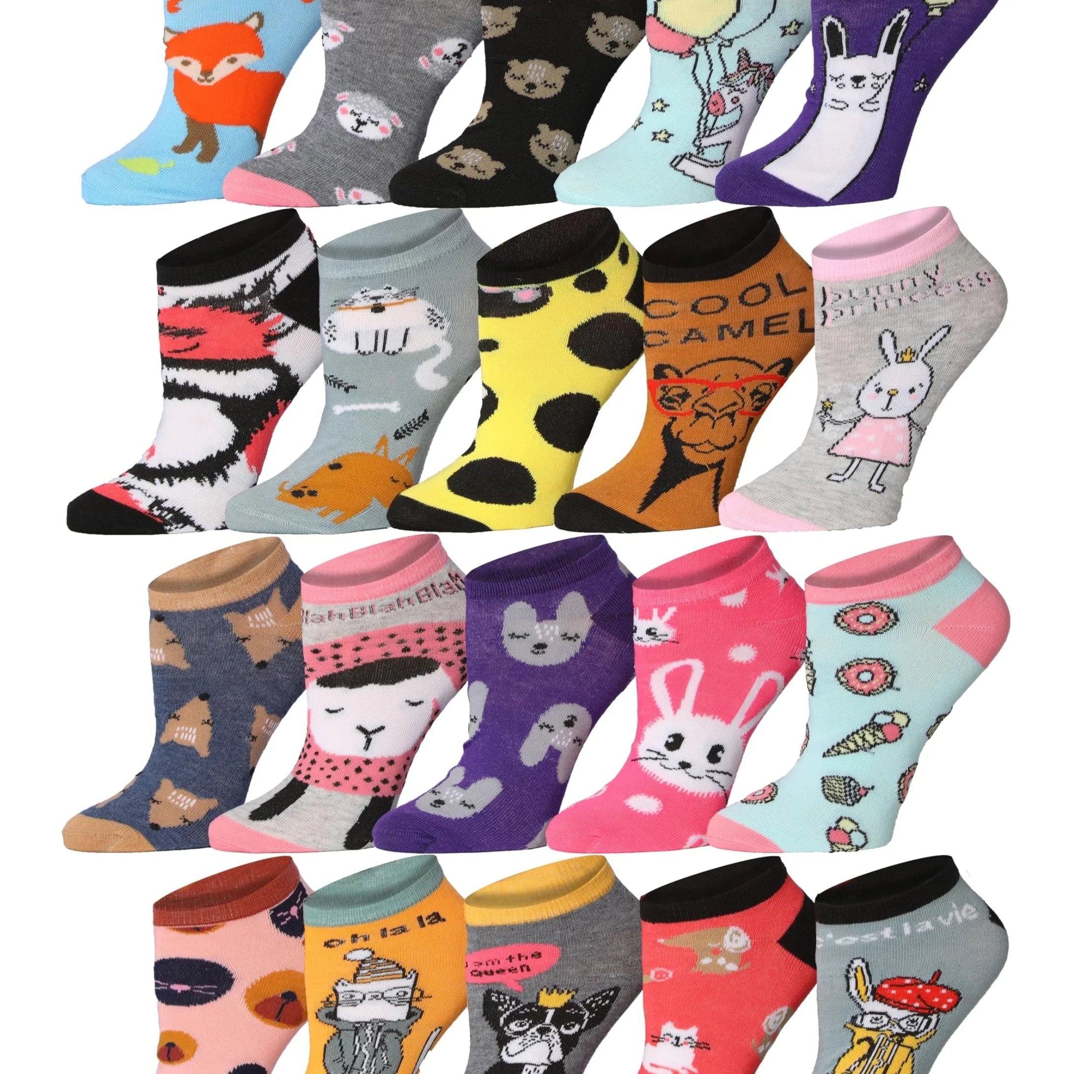 Animal Kingdom No Show Socks