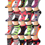 Colorful Low-cut Ankle Vibrant Fashionable Trendy Multicolor Cute Bright Fun Patterned Stylish Athletic Ladies No-show Funky Comfortable Low Cut Socks