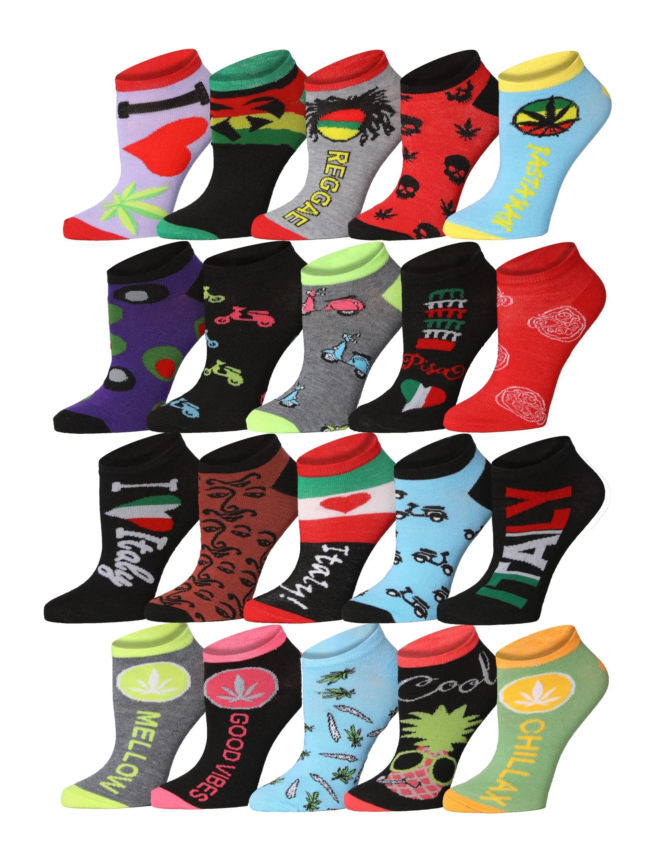 Italian No Show Socks