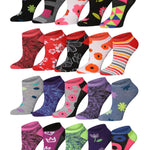 Floral No Show Socks