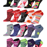 Floral No Show Socks