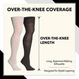 Contrasting Over The Knee High Socks - 3 Pairs