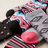 Tribal Pattern Socks - 6 Pack
