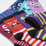 Rainbow Monster Smiles Crew Socks - 6 Pack