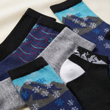 Women's Colorful Funky Mountain Dress Socks - 6 Pairs