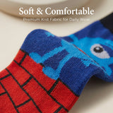 Men's Casual Monster Socks - 12 Pairs