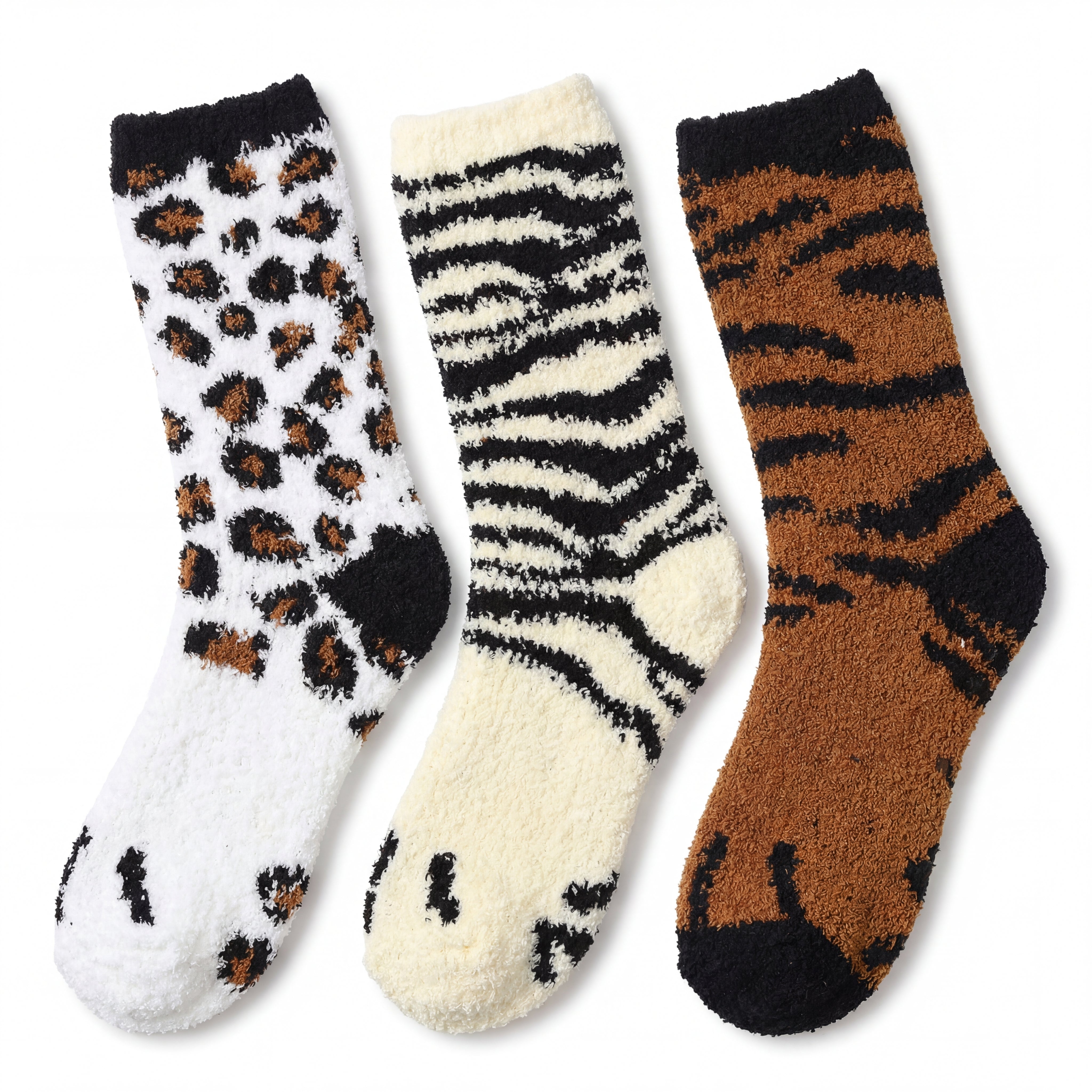 Creamy Fuzzy Socks