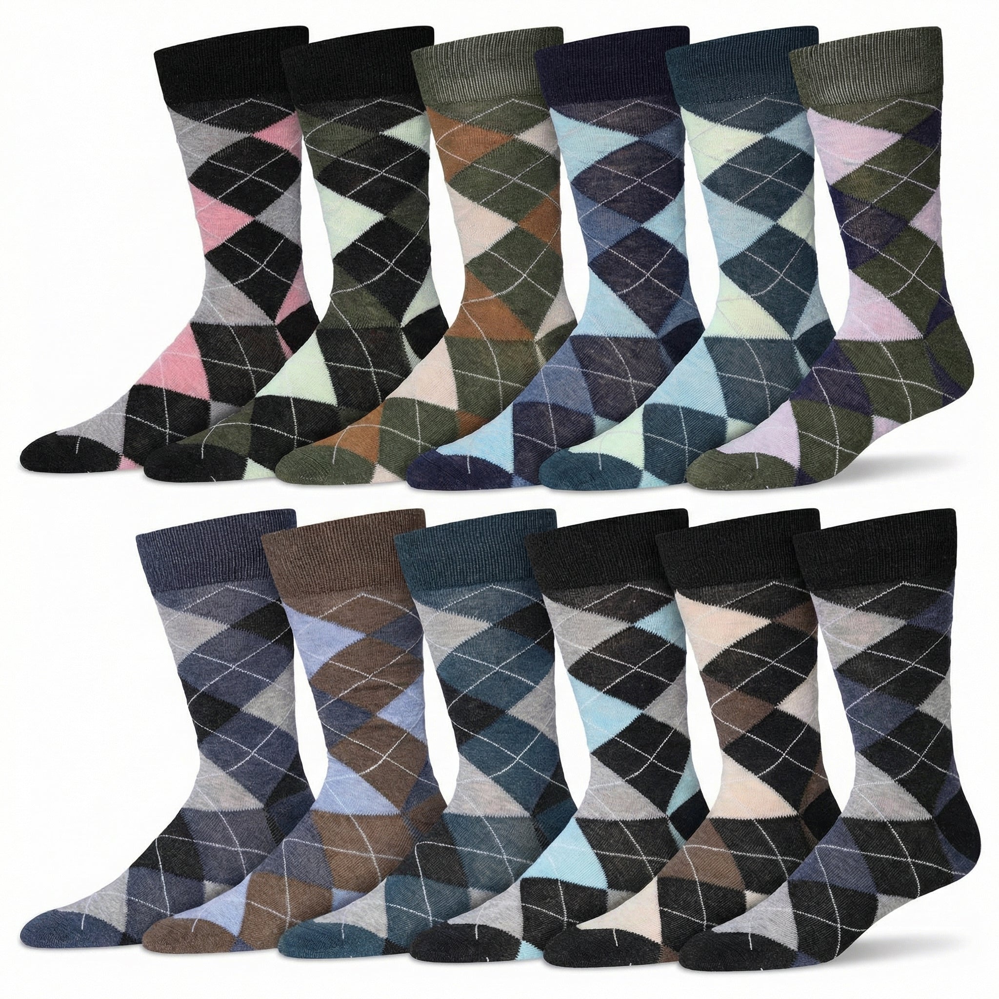 Heather Argyle Socks