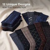 Men's Charcoal Socks - 12 Pairs