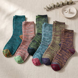 Women's Colorful Funky Dress Socks - 6 Pairs