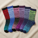 Funky Gradient Dress Socks - 6 Pack