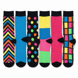 Geometric Shapes Stripes Socks - 2 Pack/ 4 Pack /8 Pack/ 12 Pack