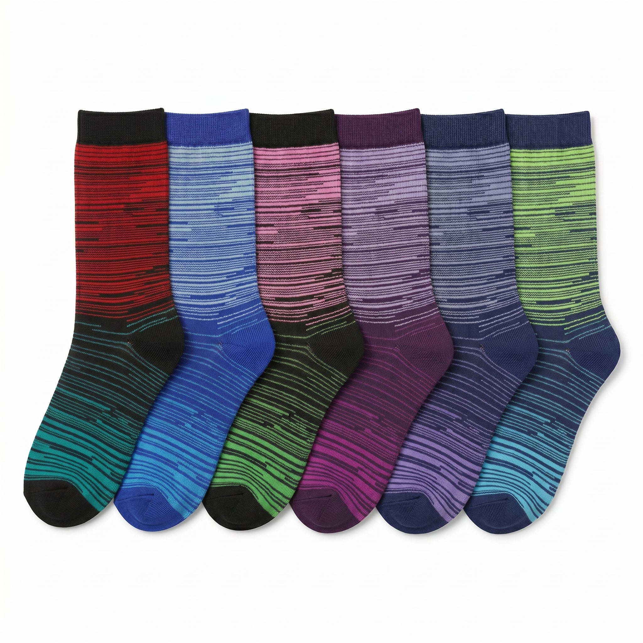 funky dress socks ZEKE Men's Pattern Dress Funky Fun Colorful Crew Socks 12 Assorted Patterns Variation B, 12-16
