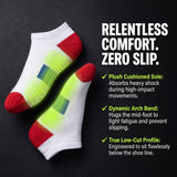 Women's Solid White Crew Socks - 6 Pack
