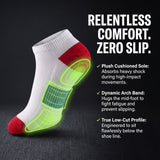 Women's Solid White Crew Socks - 6 Pack