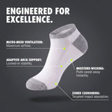 Women's Grey Pearl Socks - 6 Pack