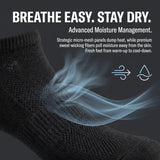 Women's Dark Black No Show Socks - 6 Pack