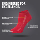 Mix Colors No Show Running Socks -  6 Pack