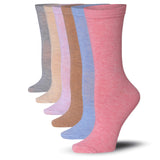 Argyle Striped Dark Colourful Patterned Knee High Socks - 6 Pack + Neutral Pastel Socks - 6 Pack