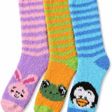 Tipi Toe Women’s Combo Pack: Low-Cut Athletic Everyday Socks & Cozy Thermal Fuzzy Slipper Socks with Anti-Skid Grips, Sizes 9–11