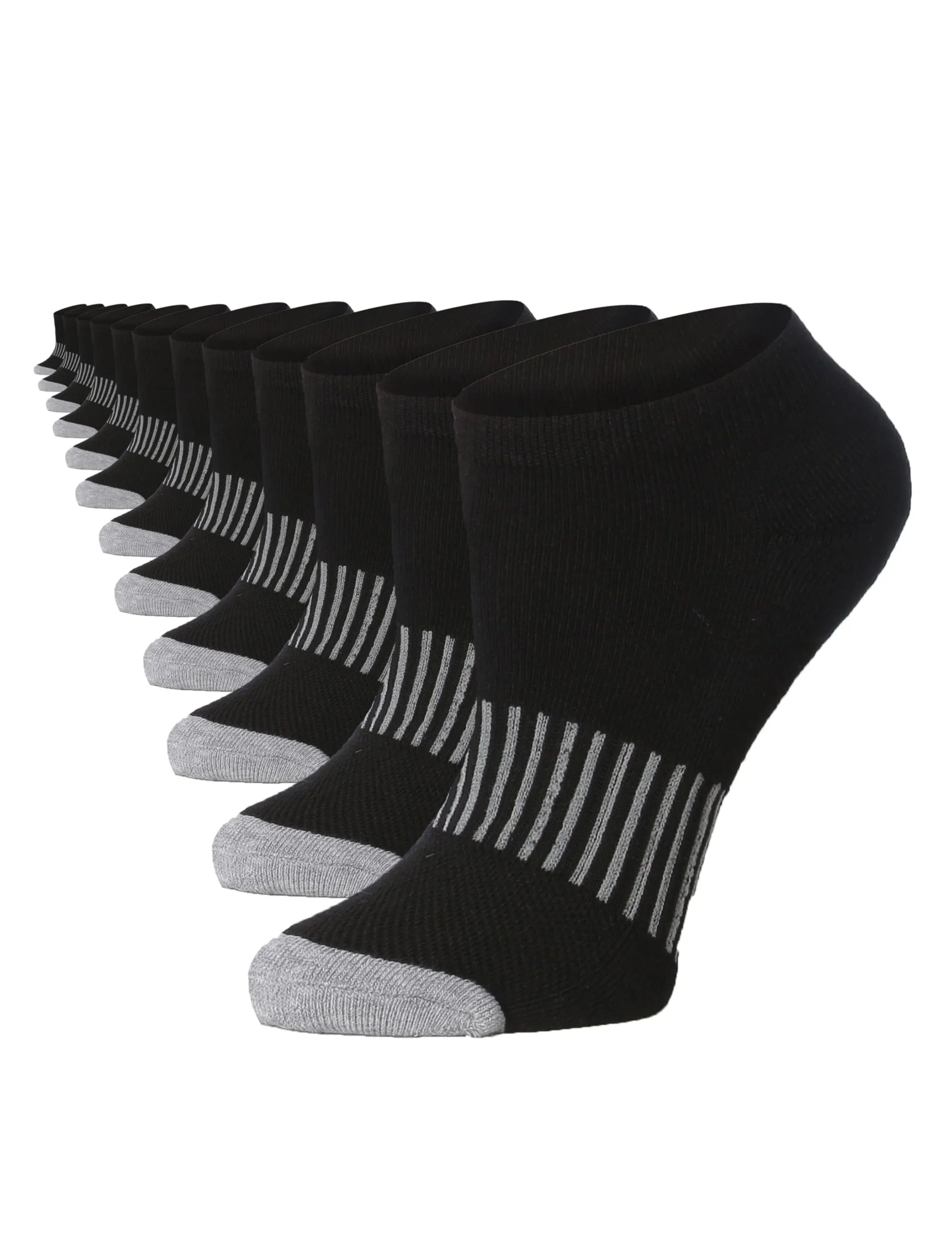 Grey Stripe Low Cut Socks