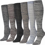Tipi Toe Women's Knee High Socks 12-Pair Mega Value Pack – Soft Lightweight Colorful Funky Patterned Over the Calf Casual Long Socks