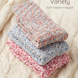 Anti-Skid Misty Mocha Fuzzy Socks - 3 Pairs