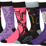 Men's Abstract Art Socks – Modern Collection - 6 Pack