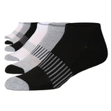 Men's Low Cut Striped Accents Sports Socks - 6 Pairs