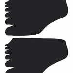 Men's Black Sports Socks