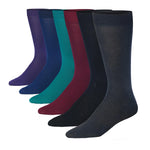 Men's 6 Pairs Casual Novelty Autumn Elegance Colorful Patterned Dress Socks for Men - Tipi Toe Socks