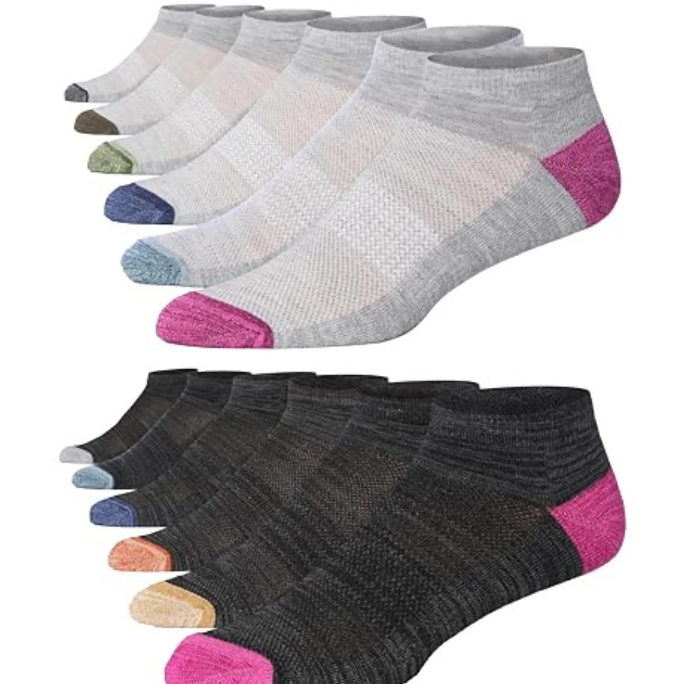 Men's Athletic Black Grey Socks
