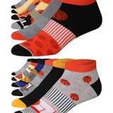 JAMES FIALLO Men's 12-Pack Cushioned Athletic Low Cut Socks with Moisture Control and Breathable Design