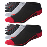 JAMES FIALLO Men's 12-Pack Cushioned Athletic Low Cut Socks with Moisture Control and Breathable Design