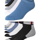 JAMES FIALLO Men's 12-Pack Cushioned Athletic Low Cut Socks with Moisture Control and Breathable Design
