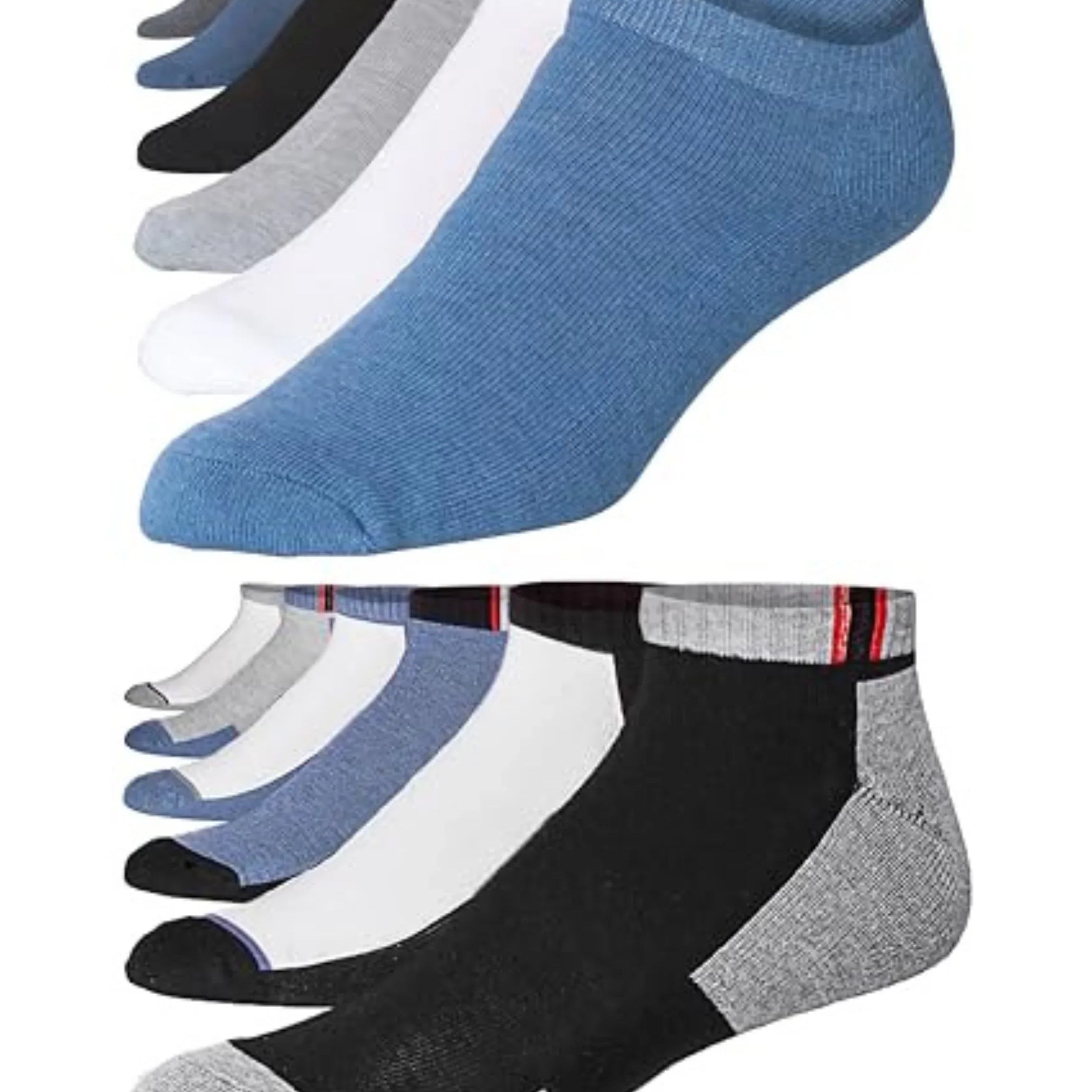 Men's Solid Contrasting Sports Socks